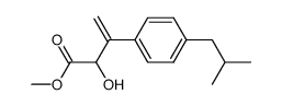 2-Hydroxy-3-(p-isobutylphenyl)-3-butenoic acid methyl ester结构式