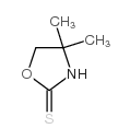 4,4-二甲基唑烷-2-硫酮结构式