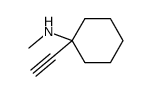 (1-ethynyl-cyclohexyl)-methyl-amine结构式