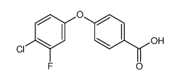 4-(4-CHLORO-3-FLUOROPHENOXY)BENZENECARBOXYLIC ACID结构式