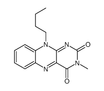 10-butyl-3-methylbenzo[g]pteridine-2,4-dione结构式