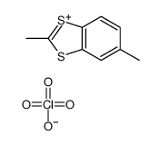 2,5-dimethyl-1,3-benzodithiol-1-ium,perchlorate Structure