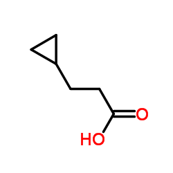 3-Cyclopropylpropanoic acid structure