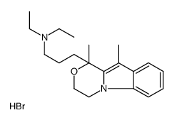 3-(1,10-dimethyl-3,4-dihydro-[1,4]oxazino[4,3-a]indol-1-yl)-N,N-diethylpropan-1-amine,hydrobromide Structure