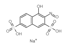 2,7-Naphthalenedisulfonic acid,4-hydroxy-3-nitroso-,disodium salt结构式