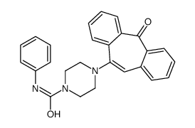 4-(11-oxodibenzo[2,1-b:2',1'-f][7]annulen-5-yl)-N-phenylpiperazine-1-carboxamide结构式