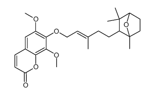 6,8-Dimethoxy-7-[[3-methyl-5-(1,3,3-trimethyl-7-oxabicyclo[2.2.1]hept-2-yl)-2-pentenyl]oxy]-2H-1-benzopyran-2-one picture