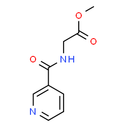 N-(3-Pyridinylcarbonyl)glycine methyl ester Structure