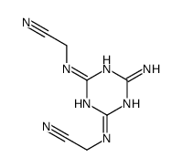 (6-Amino-1,3,5-triazine-2,4-diyldiimino)diacetonitrile Structure