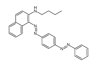 N-butyl-1-[(4-phenyldiazenylphenyl)diazenyl]naphthalen-2-amine结构式