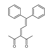 3-(3,3-diphenylprop-2-enylidene)pentane-2,4-dione Structure