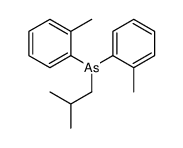 bis(2-methylphenyl)-(2-methylpropyl)arsane Structure