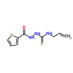 2-Thiophenecarboxylic acid, 2-[(2-propen-1-ylamino)thioxomethyl]hydrazide Structure