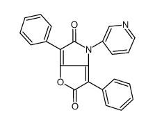 3,6-diphenyl-4-pyridin-3-ylfuro[3,2-b]pyrrole-2,5-dione结构式