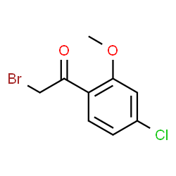 Ethanone, 2-bromo-1-(4-chloro-2-Methoxyphenyl)- structure