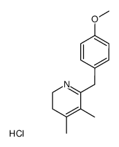 2-<(4-Methoxyphenyl)methylene>-3,4-dimethyl-5,6-dihydropyridine hydrochloride Structure