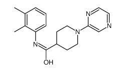 4-Piperidinecarboxamide,N-(2,3-dimethylphenyl)-1-pyrazinyl-(9CI) Structure