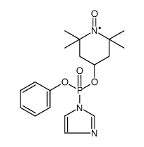 1-Oxyl-2,2,6,6-tetramethyl-4-piperidyl-phenyl-imidazol-1-phosphanat Structure