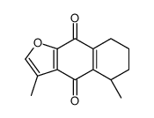 (5S)-3,5-dimethyl-5,6,7,8-tetrahydrobenzo[f][1]benzofuran-4,9-dione结构式