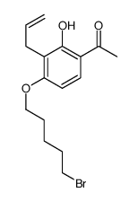 1-[4-(5-bromopentoxy)-2-hydroxy-3-prop-2-enylphenyl]ethanone Structure