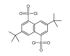 3,7-ditert-butylnaphthalene-1,5-disulfonyl chloride Structure