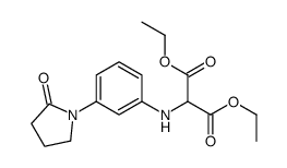 diethyl 2-[3-(2-oxopyrrolidin-1-yl)anilino]propanedioate Structure