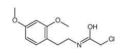 2-chloro-N-[2-(2,4-dimethoxyphenyl)ethyl]acetamide结构式