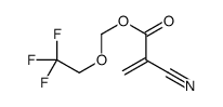 2,2,2-trifluoroethoxymethyl 2-cyanoprop-2-enoate Structure