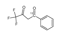 [4-13C]4-Oxo-4-phenyl-1,1,1-trifluorbutan-2-on Structure