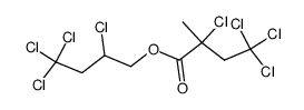 2,4,4,4-Tetrachloro-2-methyl-butyric acid 2,4,4,4-tetrachloro-butyl ester结构式