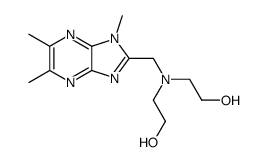 2,2'-[(1,5,6-trimethyl-1H-imidazo[4,5-b]pyrazin-2-ylmethyl)-azanediylamino]-bis-ethanol Structure