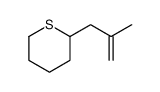 2-(2-methylprop-2-enyl)thiane结构式