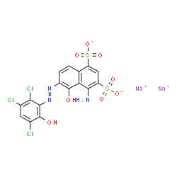 4-Amino-5-hydroxy-6-[(2,3,5-trichloro-6-hydroxyphenyl)azo]-1,3-naphthalenedisulfonic acid disodium salt picture