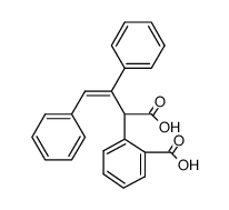 trans-2-<2-Carboxy-phenyl>-3,4-diphenyl-but-3-ensaeure结构式