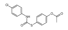 [4-[(4-chlorophenyl)carbamoylsulfanyl]phenyl] acetate Structure