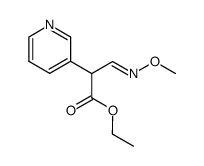 ethyl 2-(3-pyridyl)-3-methoximinopropionate Structure
