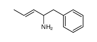 (E)-1-phenyl-2-aminopent-3-ene Structure