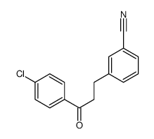 3-[3-(4-chlorophenyl)-3-oxopropyl]benzonitrile Structure