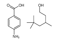 4-aminobenzoic acid,3,5,5-trimethylhexan-1-ol Structure