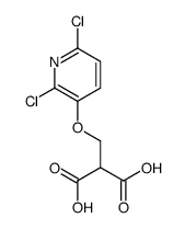 2-[(2,6-dichloropyridin-3-yl)oxymethyl]propanedioic acid结构式