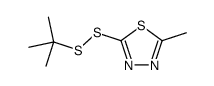2-(tert-butyldisulfanyl)-5-methyl-1,3,4-thiadiazole结构式