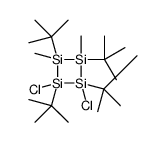 1,2,3,4-tetratert-butyl-1,2-dichloro-3,4-dimethyltetrasiletane结构式