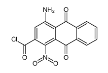 4-Amino-9,10-dihydro-1-nitro-9,10-dioxo-2-anthracenecarboxylic acid chloride Structure