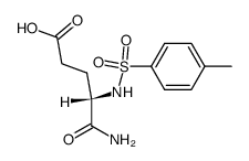 2-p-toluenesulphonyl-L-isoglutamine结构式