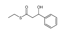 S-ethyl 3-hydroxy-3-phenylpropanethioate结构式