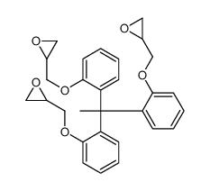 2-[[2-[1,1-bis[2-(oxiran-2-ylmethoxy)phenyl]ethyl]phenoxy]methyl]oxirane结构式