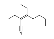 2,3-diethylhept-2-enenitrile Structure