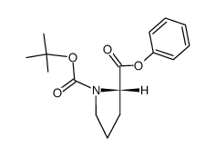 1-tert-butyl 2-phenyl pyrrolidine-1,2-dicarboxylate Structure