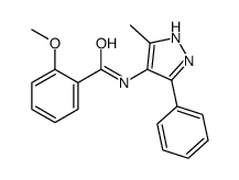 2-methoxy-N-(5-methyl-3-phenyl-1H-pyrazol-4-yl)benzamide Structure