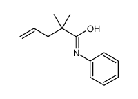 2,2-dimethyl-N-phenylpent-4-enamide结构式